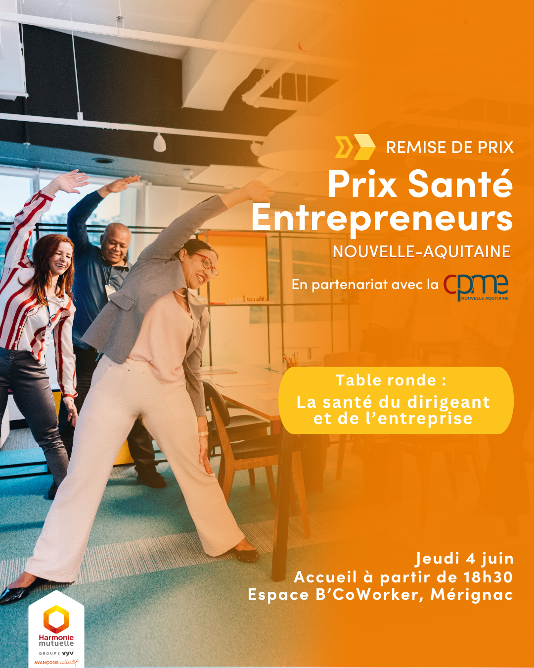Flyer Prix Santé Entrepreneurs 2026 Nouvelle-Aquitaine